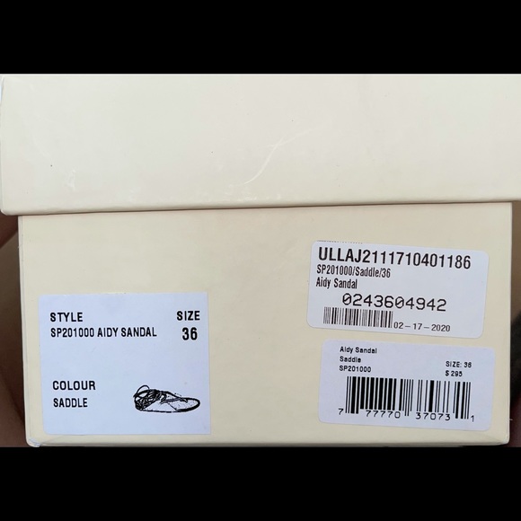 ($295) NWT Ulla Johnson Lace Up Lambskin Saddle Sandal New in Box Sz 6 / EU 36 - Picture 9 of 13